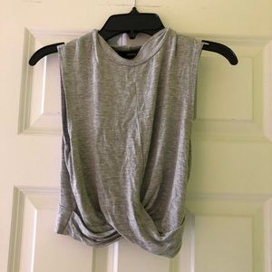 Forever21 cropped gray tank